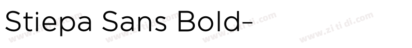 Stiepa Sans Bold字体转换